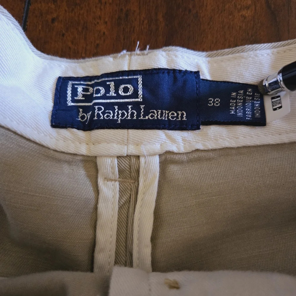 Polo Ralph Lauren Men's Khaki 6-Inch Burroughs Relaxed Fit Chino Shorts Size 38 - Picture 14 of 15